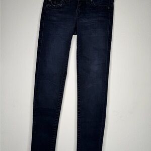 True Religion Skinny Jeans rich black with stud embellished pockets.